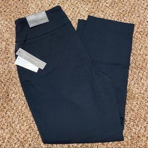 NWT Napa Valley Cropped Comfort Waistband black pull on pants